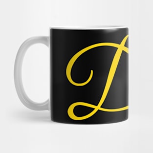 Urban Word 'Drip' in Yellow Lettering Mug